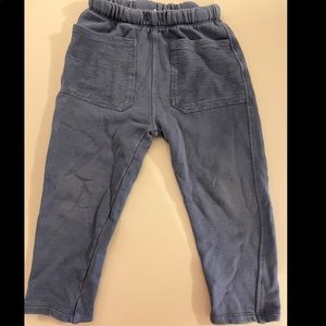 Zara boys soft plush jogger pants - size 4-5